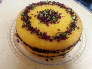 ته چین زرشک و گردو ته چین زرشک و گردو